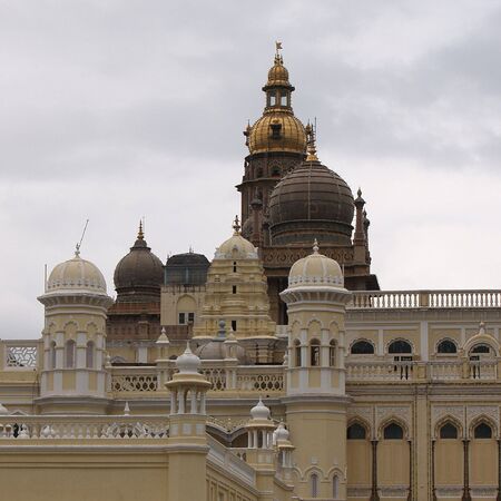 Towers of a Royal Palace in Mysore India