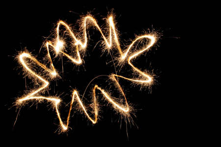 sparkler starの写真素材