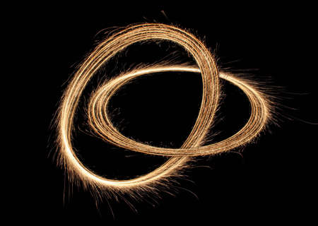 wedding rings sparklerの写真素材