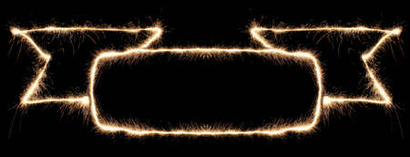 ribbon sparklerの写真素材