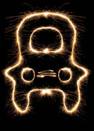 auto sparklerの写真素材