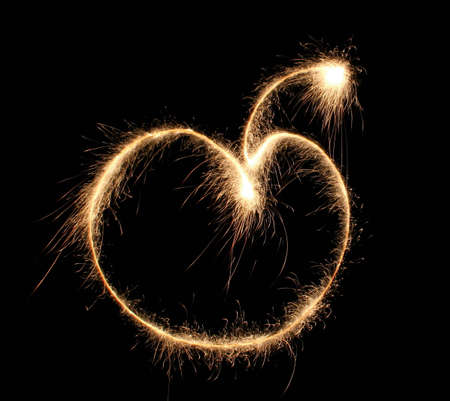 apple sparklerの写真素材