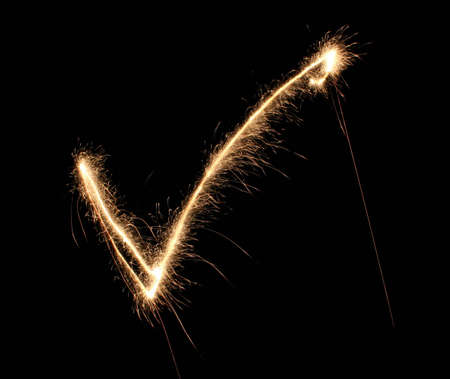 tick sparklerの写真素材