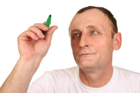 senior drawing by penの写真素材