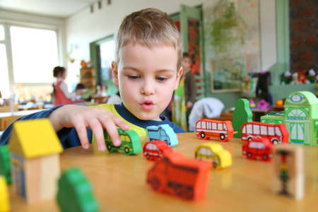 child in kindergarten