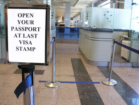 passport visa sign