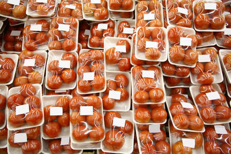 packed tomatoesの写真素材
