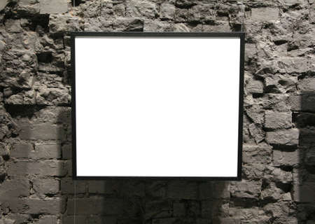 frame on the bricks wallの写真素材