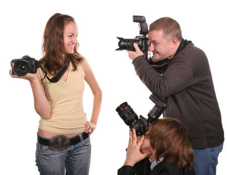 three photographers