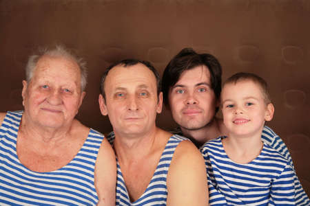 four generations in frocksの写真素材