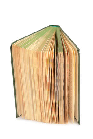 book with spreaded pagesの写真素材