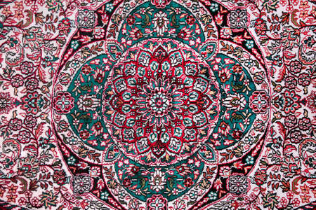 carpet with floral ornamentの写真素材