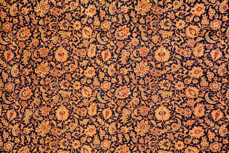 fragment of carpet with floral ornament