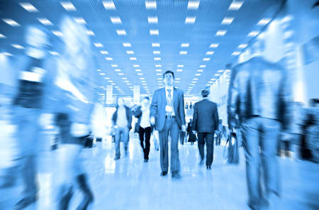 business people motion blurの写真素材