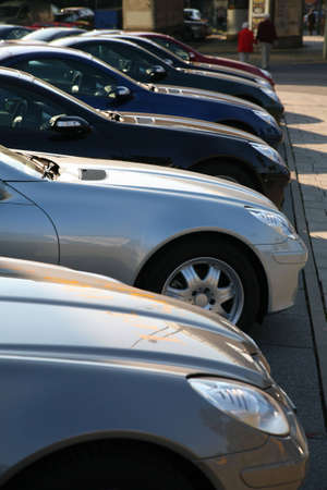 Cars on parking