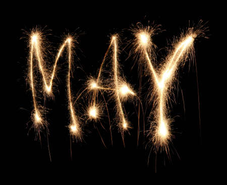 Month may sparklerの写真素材