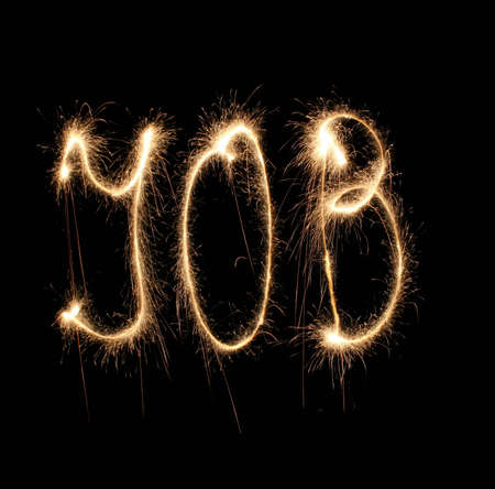 Word job written sparklerの写真素材