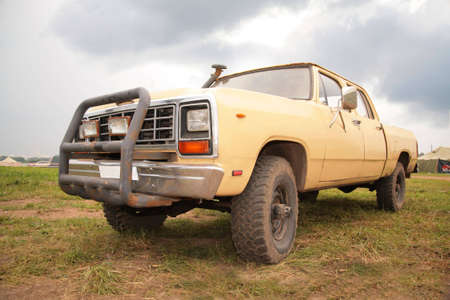 Old yellow pick-up