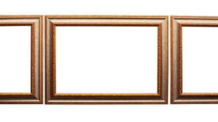 Frames for picture from baguette on whiteの写真素材