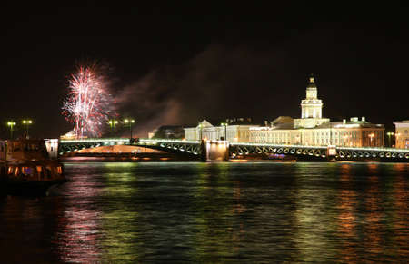 Firework in Saint Petersburgの写真素材