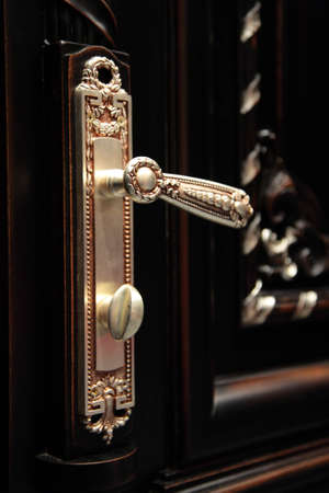 beautiful door handle closeupの写真素材