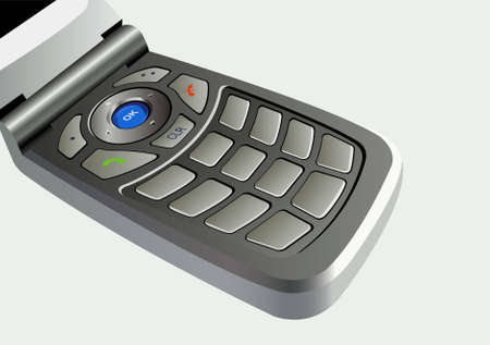 mobile phone buttons vector