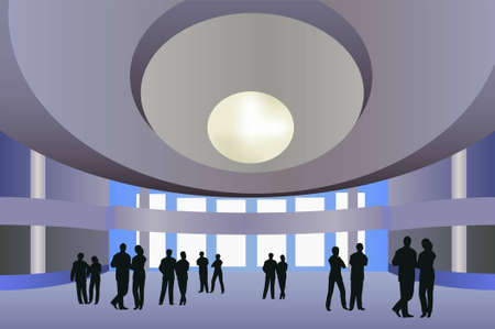 big hall vectorのイラスト素材