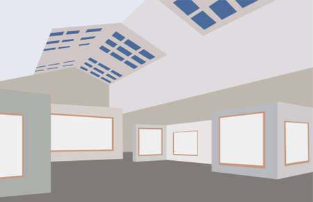 art gallery vectorのイラスト素材
