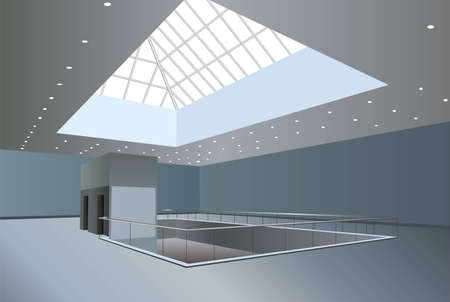 business center interior vectorのイラスト素材