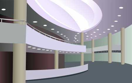 foyer of the concert hall vectorのイラスト素材