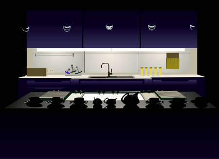 kitchen vectorのイラスト素材