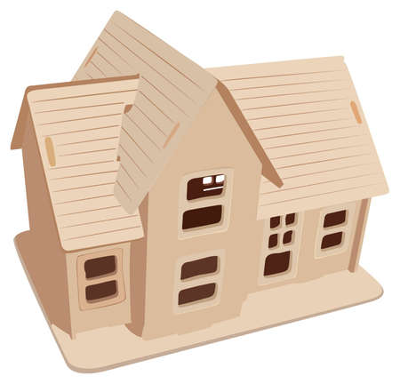 toy house vectorのイラスト素材