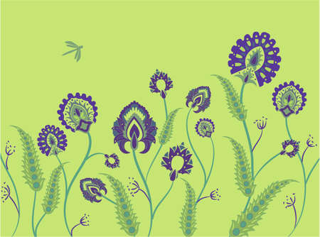 grass ornament vectorのイラスト素材