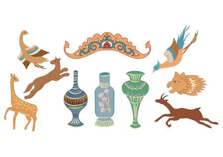 animals jug elements vectorのイラスト素材