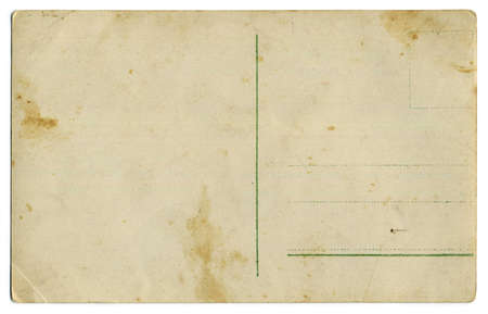 one hundred year old back postcardの写真素材