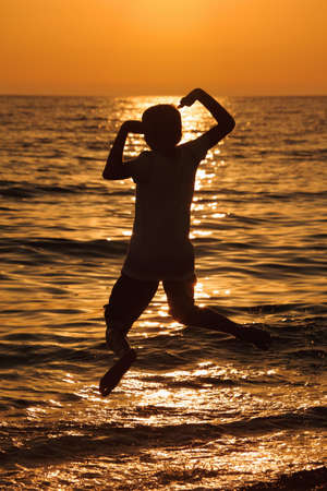 silhouette teenager