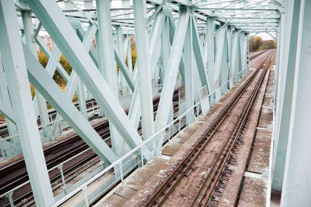 iron bridge railsの写真素材