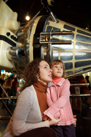 MOSCOW, RUSSIA - NOVEMBER 8: In an astronautics museum in the game form acquaint children with history. November 8, 2009 in Moscow, Russia.のeditorial素材