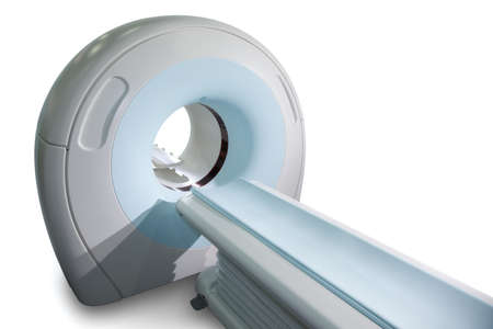 Complete CAT Scan System in a Hospital Environment. Magnetic resonance imaging scan. Isolated.の写真素材
