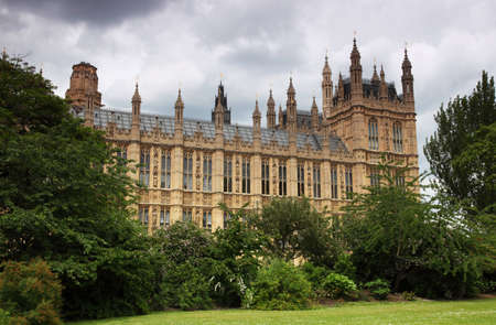 Houses of parliament or Westminster Palace  in London. A royal palace has been on the site for around 1000 yearsのeditorial素材