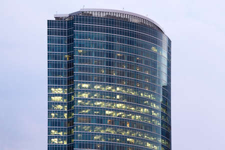 Business Center Tower on Quay in Moscow International Business Center in Moscow, Russia.のeditorial素材