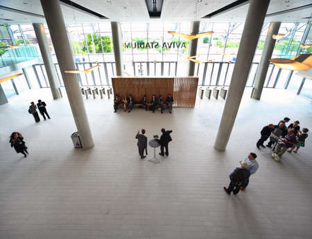 DUBLIN - JUNE 11: People in hall of stadium Aviva on CEPIC Congress 2010 on June 11, 2010 in Dublin....