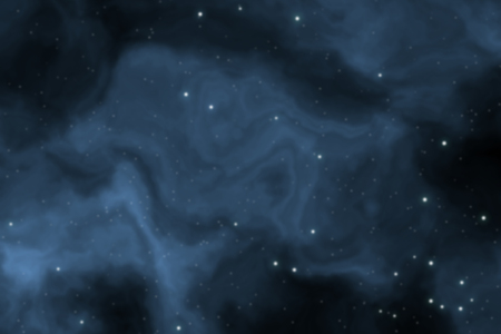 Deep space background filled with nebulae and shining starsの写真素材