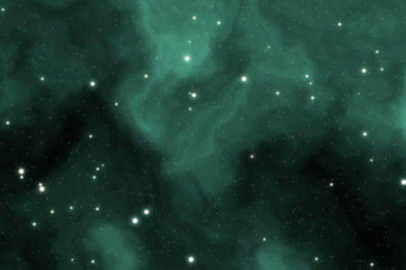 Deep space background filled with nebulae and shining starsの写真素材
