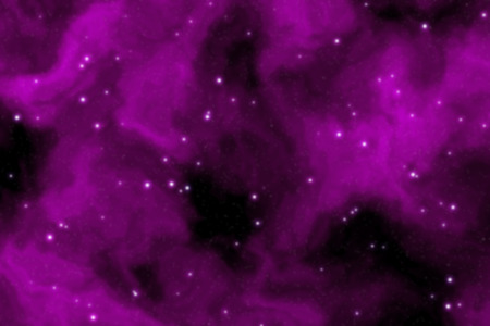Deep space background filled with nebulae and shining starsの写真素材