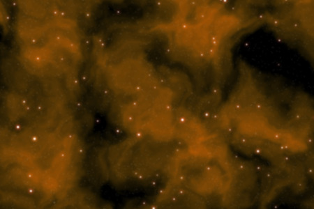 Deep space background filled with nebulae and shining starsの写真素材