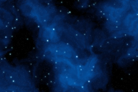Deep space background filled with nebulae and shining starsの写真素材