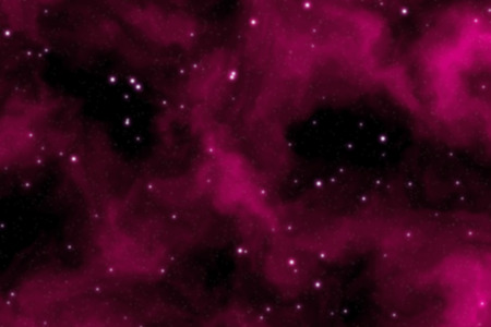 Blurry deep space background filled with nebulae and shining starsの写真素材