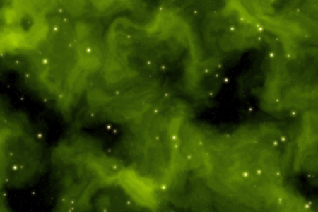 Blurry deep space background filled with nebulae and shining starsの写真素材