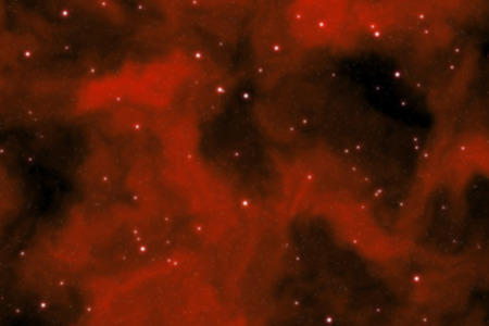 Blurry deep space background filled with nebulae and shining starsの写真素材